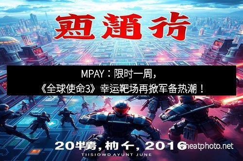 MPAY:限时一周,《全球使命3》幸运靶场再掀军备热潮! MPAY:限时一周,《全球使命3》幸运靶场再掀军备热潮!